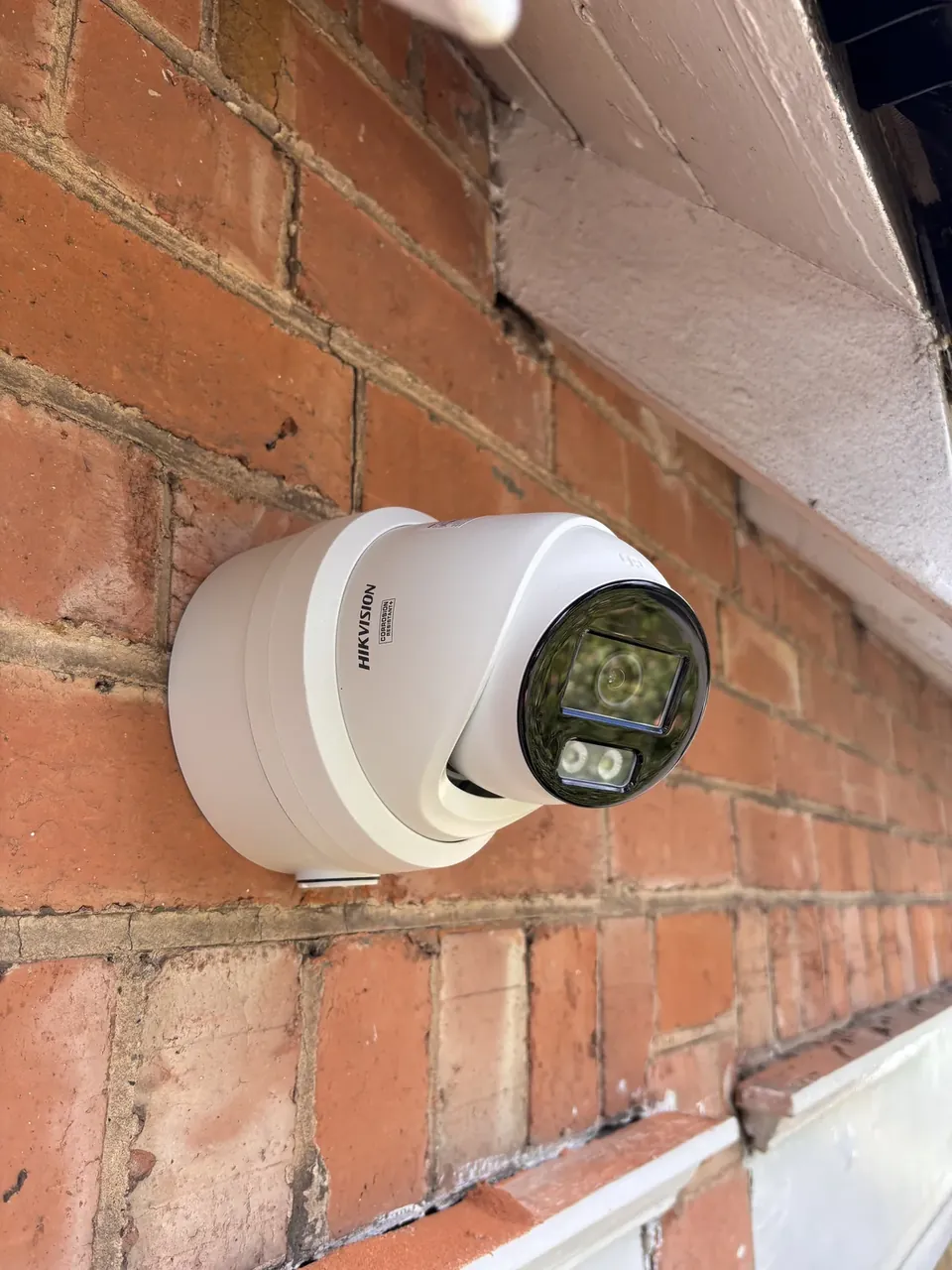 Hik Vision security camera installed by DGC Electrical in Solihull