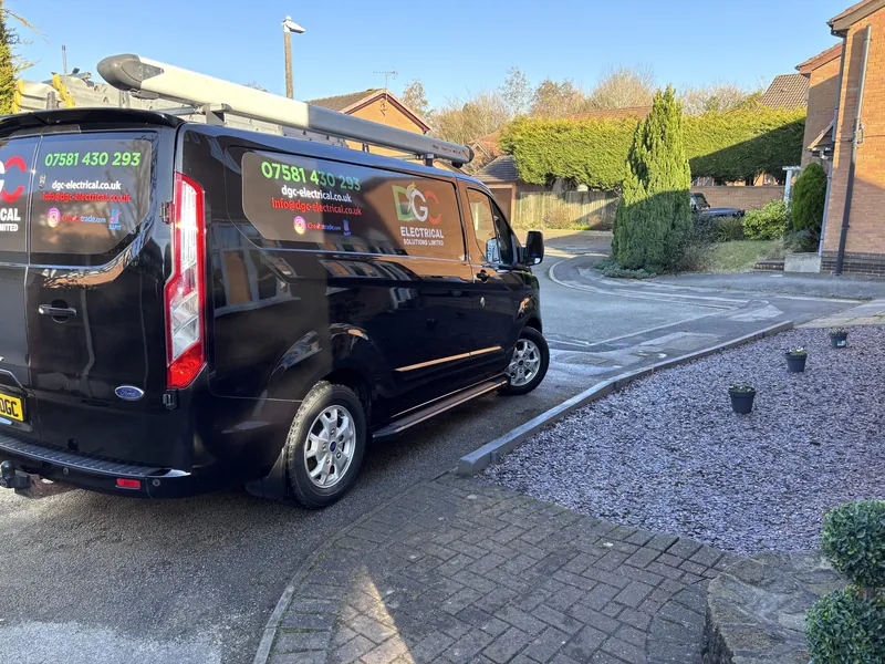 The DGC Electrical van out across Solihull and the West Midlands